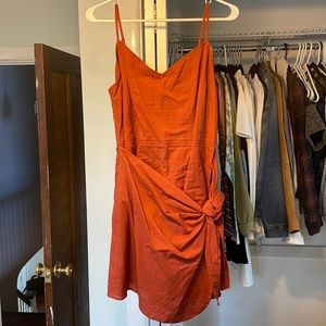 Abercrombie and Fitch mini dress with tie front